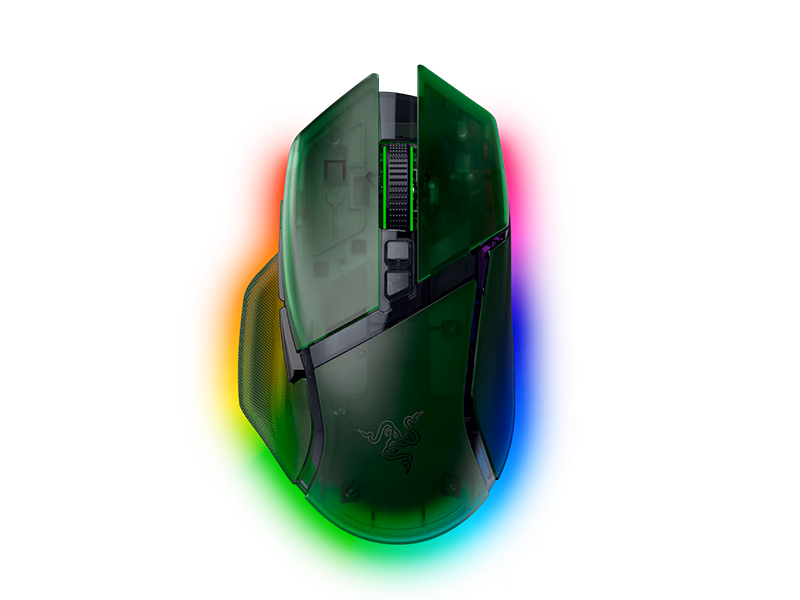 Basilisk V3 Pro 35K - Ergonomic Wireless Gaming Mouse - Phantom Green Edition